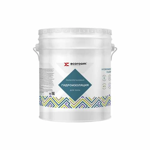 Гидроизоляция Ecoroom Hydroneed Floor, 10 кг, полиуретановая для пола, ведро