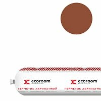 Герметик ECOROOM AS-14, 600 мл, RAL 8004, пароизоляционный для монтажа светопрозрачных конструкций, файл-пакет
