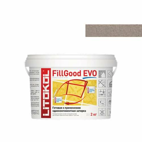 Готовая полиуретановая затирка FillGood EVO, ведро, 2 кг, Оттенок F.225 Tabacco, LITOKOL – ТСК Дипломат