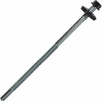 Саморез для сэндвич-панелей 6.3/5.5x235 мм RUSPERT (SILVER GREY), RAL 9005 глубокий черный, 20 шт, Hardwex