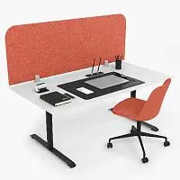 Акустическая панель Виридис Фелт Экран для стола Фокс (1400х350х9 мм)