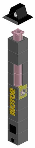 ISOTOR Комплект основания 3м Ø20 подкл150, Schiedel