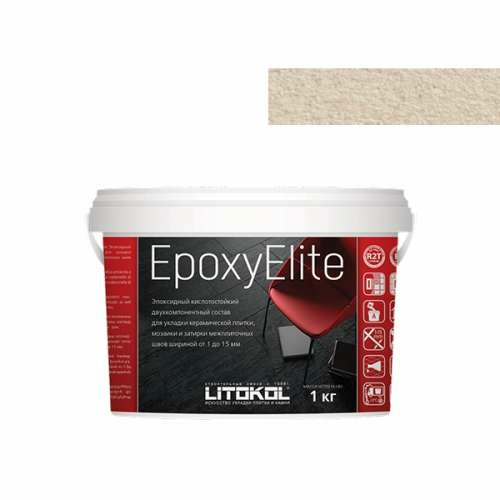 Двухкомпонентный эпоксидный состав EPOXYELITE, ведро, 1 кг, Оттенок E.08 Бисквит, LITOKOL – ТСК Дипломат