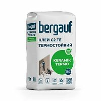 KERAMIK TERMO, 25 кг, Смесь сухая клеевая С2 ТЕ, Bergauf