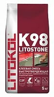 Клей быстротвердеющий для плитки, керамогранита и камня LITOSTONE K98 (класс С2 F), 5 кг, LITOKOL – ТСК Дипломат