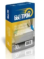 Быстрой КЦЗ-газобетон, кладочная смесь для ячеистых блоков, 30 кг
