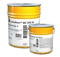 Двухкомпонентный цветной самонивелирующийся состав на основе жестких полиуретановых смол  Sikafloor® BC 375 N PTA RAL 7046 телегрей 2, ведро 24,6 кг