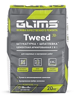 Усиленная цокольно-фасадная штукатурка GLIMS Tweed