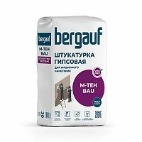 M-TEH BAU, 30 кг, Гипсовая штукатурка машинного нанесения, Bergauf