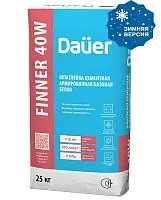 Шпатлевка цементная армированная базовая белая FINNER® EXTER 40 W, Зима мешок 25 кг