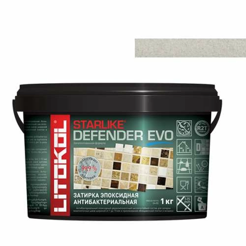 Двухкомпонентный эпоксидный состав STARLIKE DEFENDER EVO, ведро, 1 кг, S.210 Greige, LITOKOL