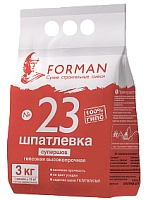 Шпатлевка гипсовая супершов высокопрочная Форман 23, 3 кг, мешок – ТСК Дипломат