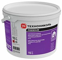 Силиконовая декоративная штукатурка «камешковая» ТЕХНОНИКОЛЬ 402, фр. 2 мм, белая