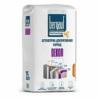 DEKOR, 25 кг, Декоративная штукатурка "короед", Bergauf