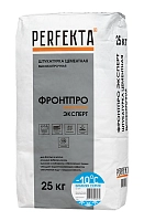 Штукатурка цементная высокопрочная Фронтпро Эксперт ЗИМНЯЯ СЕРИЯ, Perfekta, 25 кг