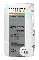 Штукатурка цементная высокопрочная тонкослойная Фронтпро Эксперт Плюс, Perfekta, 25 кг