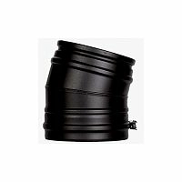 Отвод 15°, Permeter, 25 мм, D250, черный, Schiedel
