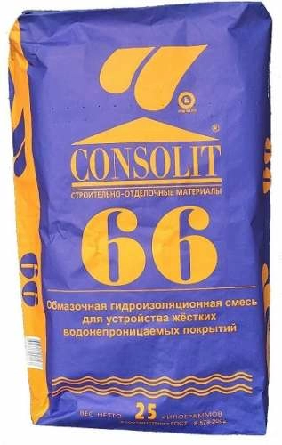 CONSOLIT 66  -  Обмазочная гидроизоляционная смесь