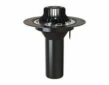 Воронка с обжимным  металлическим фланцем с  обогревом 110х450 мм, TERMOCLIP