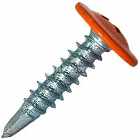 Саморез с прессшайбой со сверлом 4.2x19 мм RAL 2004 чистый оранжевый, 1000 шт, Hardwex