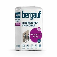 BAU PUTZ GIPS, 30 кг, Гипсовая штукатурка трещиностойкая, Bergauf