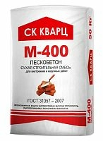 Смесь сухая монтажно-кладочная Пескобетон М400 ГОСТ, 50 кг