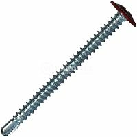 Саморез с прессшайбой со сверлом 4.2x50 мм RAL 3011 коричнево-красный, 250 шт, Hardwex