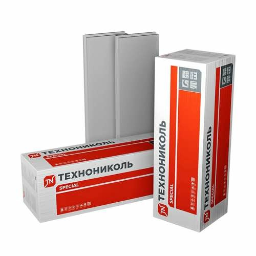 XPS 45-500 4200x580x40-S мм, Экструдированный пенополистирол, Технониколь, уп. 10 плит, 24,36 м2