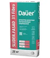Штукатурка цементная SLIDER FASAD 31 Fibro выравнивающая армированная 25 кг
