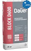 Клей монтажный тонкошовный Quader Block d600, 25 кг, Зима мешок