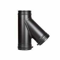 Тройник подключения 45°, Permeter, 50 мм, D250, черный, Schiedel