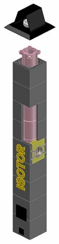 ISOTOR Комплект основания 3м Ø20 подкл130, Schiedel