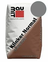 Кладочный раствор для лицевого кирпича Baumit Klinker Normal серый, 25 кг