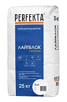 PERFEKTA Лайтблок клей монтажный белый мешок 25 кг