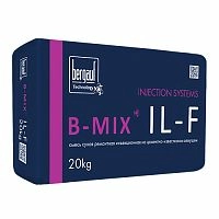 B-Mix IL-F, 20 кг, Смесь сухая ремонтная инъекционная на цементно-известковом вяжущем, Bergauf – ТСК Дипломат