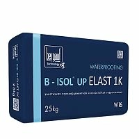 B-Isol Up Elast 1K, 25 кг, Однокомпонентная полимерцементная гидроизоляция, Bergauf – ТСК Дипломат