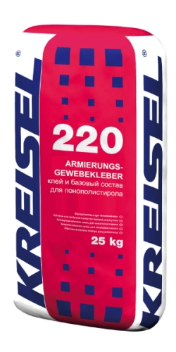 ARMIERUNGS-GEWEBEKLEBER 220 Winter, Клей и базовый штукатурный состав для пенополистирола, мешок, 25 кг, Зимняя версия, KREISEL