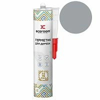 Герметик Ecoroom AS-16 PRO, 310 мл, серый, для деревянного строения, картридж