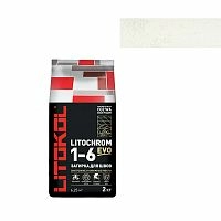 Затирка LITOCHROM 1-6 EVO, Оттенок LE.200 Белый, мешок, 2 кг, LITOKOL – ТСК Дипломат