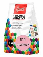 Затирка для плиточных швов Розовая 014, 2 кг, Старатели, мешок