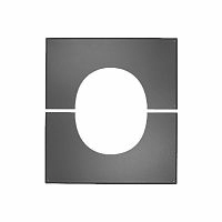 Декоративная пластина 0-5° Стандарт, Permeter, 25 мм, D200, серый, Schiedel