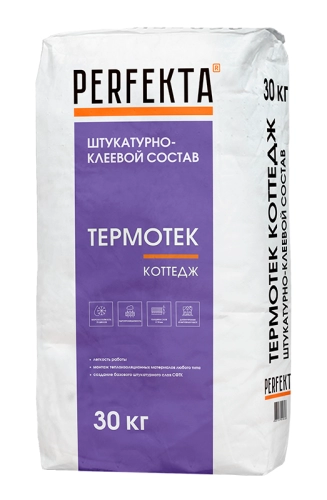Штукатурно-клеевой состав Термотек Коттедж, Perfekta, 30 кг