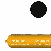 Герметик Ecoroom AS-16 PRO, 600 мл, венге, для деревянного строения, файл-пакет