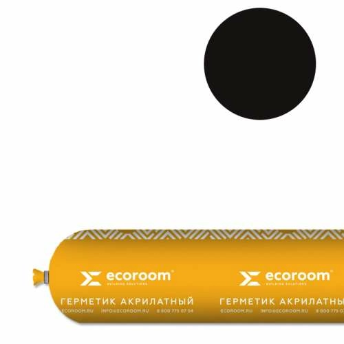 Герметик Ecoroom AS-16 PRO, 600 мл, венге, для деревянного строения, файл-пакет