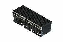 Лоток водоотводный пластиковый с щелевой чугунной решеткой PolyMax Drive ЛВ-30.36.31-ПП с РВ "шина" ВЧ кл. Е (к-т) 0873055-М, класс Е600, комплект, Стандартпарк