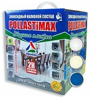 Pollastimax Жидкая плитка А+Б, бесшовное покрытие для бетонного пола, 7 кг