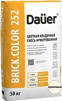 Цветная кладочная смесь армированная DAUER BRICK.COLOR 252 кремовая, 50 кг