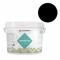Герметик Ecoroom AS-16 PRO, 15 кг, черный, для деревянного строения, ведро