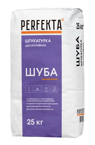 Штукатурка декоративная Шуба 1 мм, Perfekta, 25 кг