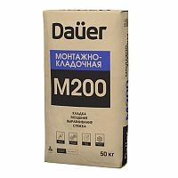 Dauer Сухая смесь М-200 Монтажно-кладочная 50 кг, ПМД-15 мешок – ТСК Дипломат